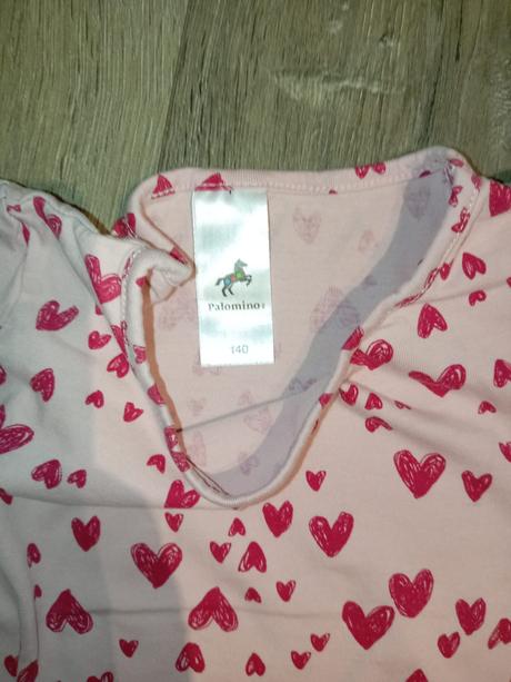 Tričko srdiečka, palomino,140
