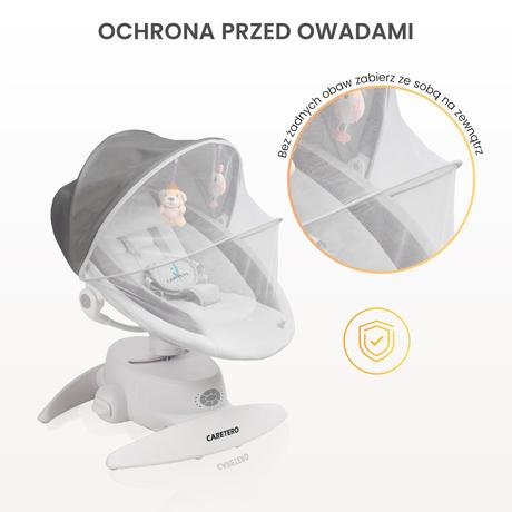 Caretero detská hojdačka opti hnedá, 