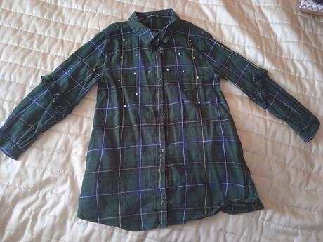 Predĺžená flanelova košeľa, reserved,122