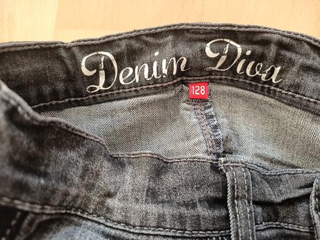 Džínsové sukničky 6-8 rokov, denim,128