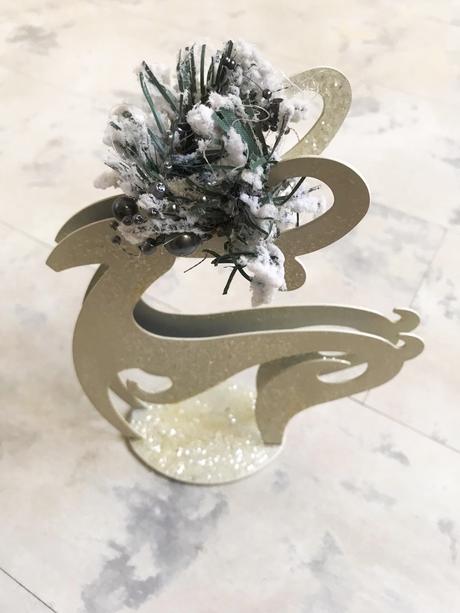 Vianočná dekorácia - svietnik,