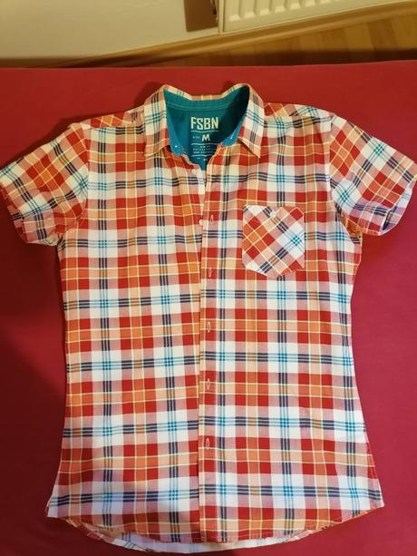 Károvaná slim fit pánska kosela, m