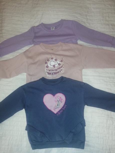 3 mikiny, primark,98