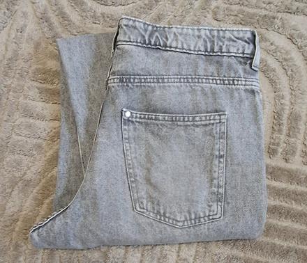 Jeansy voľného strihu h&m 158 sivé, h&m,158