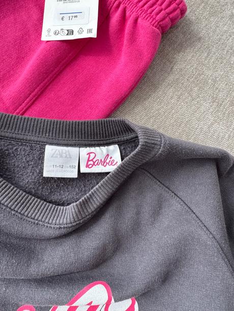 Suprava zara barbie teplaky mikina, zara,152