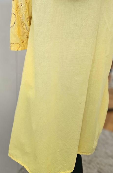 Košeľové šaty - tunika s flitrami, xl