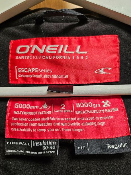 Čierna o'neill bunda, o'neill,m