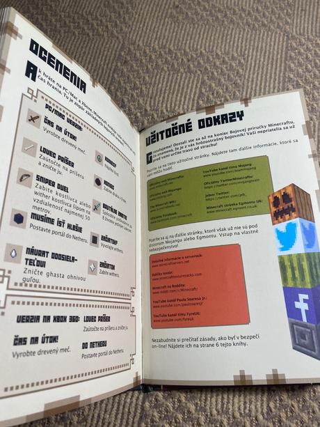 Minecraft bojová príručka mojang,