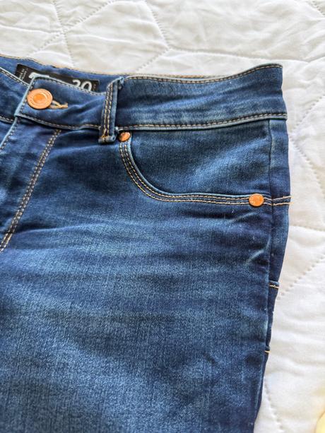 Tmavomodré elastické skinny rifle, new yorker,30