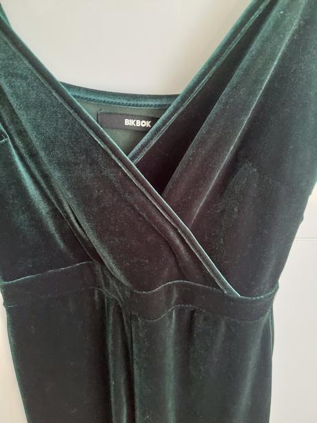 Zamatový overal smaragdový, xs