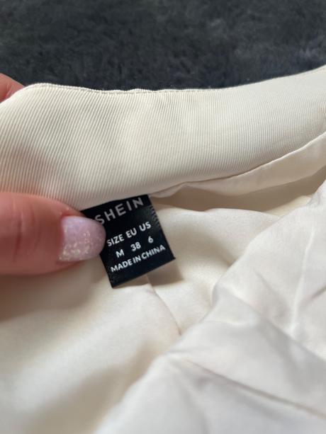 Bežove šortky skort kraťasy s vysokym pasom shein, m