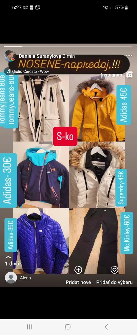 Damske zimne vetrovky, adidas,38