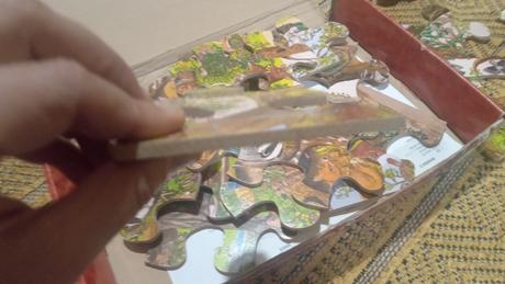 Drevené podlahové puzzle 24 ks, 