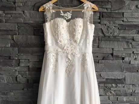 Svadobné šaty vhodné aj pre tehuľky- xs, s, xs