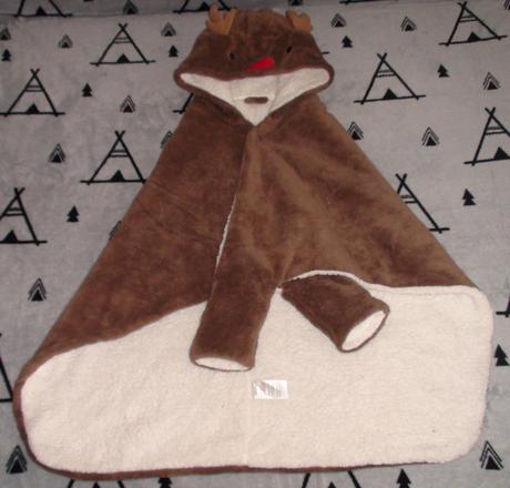 Sobík vianočné pončo/deka na prehodenie veľ.98,