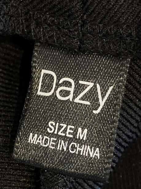 Dámske elegantné nohavice s hrubým zipsom dazy (m), m