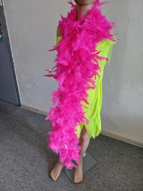 Tanečnica s boa perím veľ.152-164/xs-s,