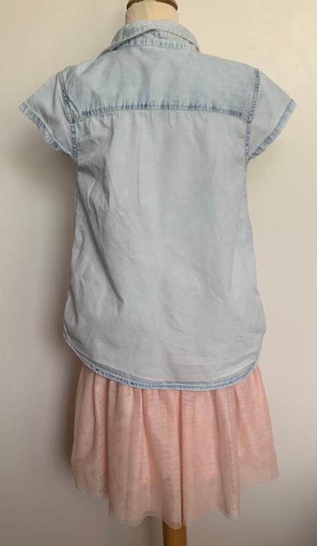 Desigual šaty s tutu sukňou a rifľovou košeľou, desigual,134