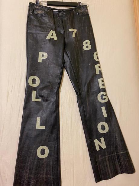 Kožené nohavice different, s