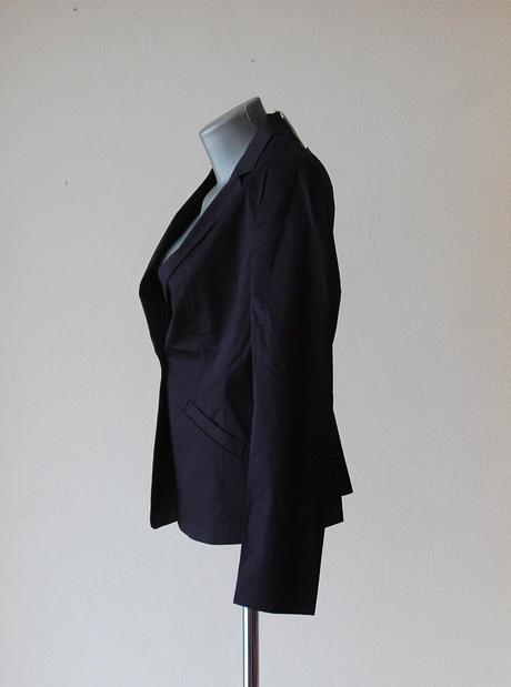 Elegantné tmavomodré dámske sako (blejzer), timeout,m