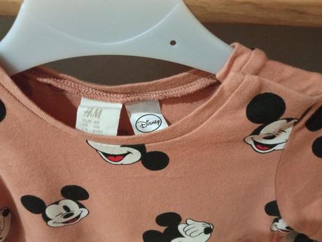 Mickey mouse komplet tričko šortky, h&m,68