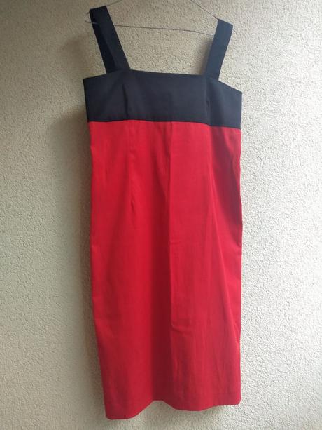 Červeno-čierne zara šaty, zara,s