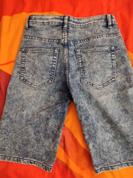 Riflové nohavice 3/4, kik,152