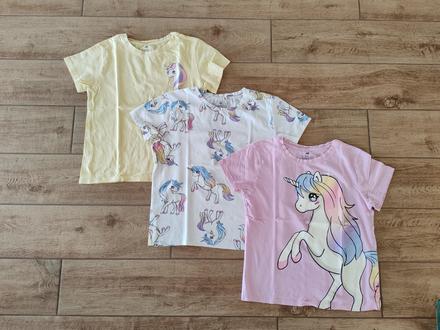 Tričká 3ks h&m, h&m,140