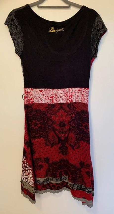 Desigual čierne šaty so vzorom, desigual,m