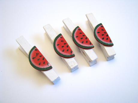 Dekoračné štipce - melón, 