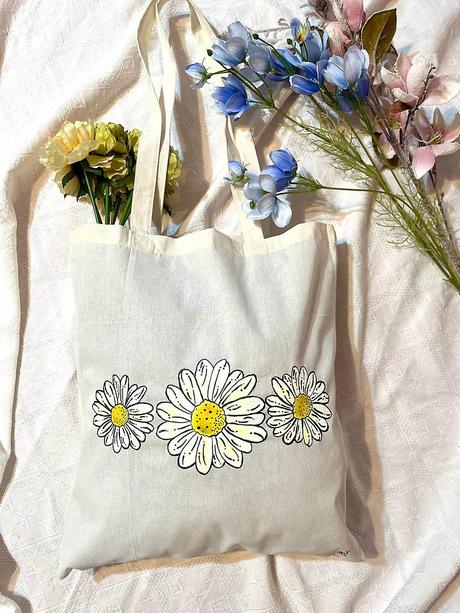 Plátené, ručne maľované tašky, 