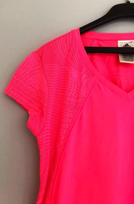Elastické neónkové športové tričko, adidas,l