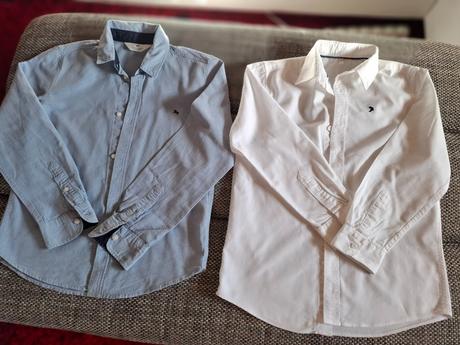 2x košele hrubšie, h&m,140