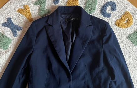 Tmavomodré elegantné sako, mango, xs/34, mango,xs