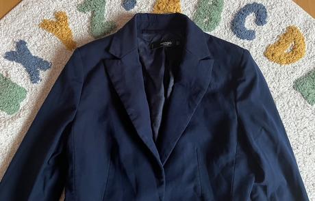 Tmavomodré elegantné sako, mango, xs/34, mango,xs