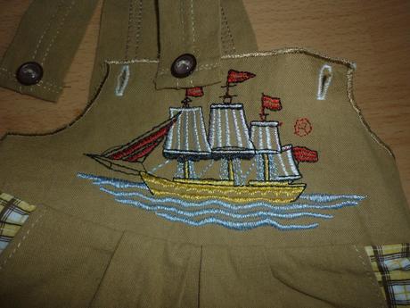 Súprava pre malého námorníka s krásnou výšivkou, 68–80