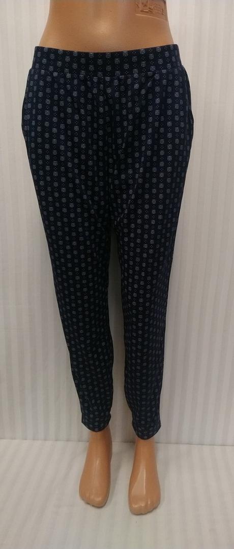 Dámske modré letné nohavice so vzorom, esmara, m, esmara,m