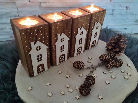 Adventné svietniky domčeky, 