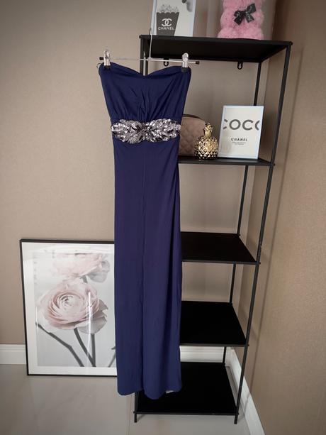 Tmavomodré šaty, passion,s