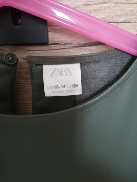 Kožené šaty, zara,164