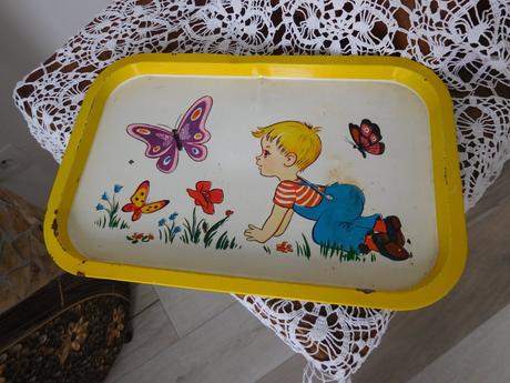 Retro plechová tácňa, 