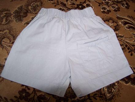 Plátené kraťasky s dvojitým vreckom, 80