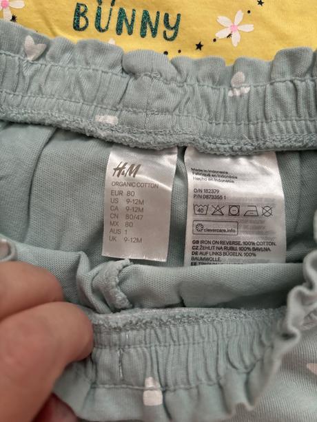 Kraťasy+ tričko, h&m,80