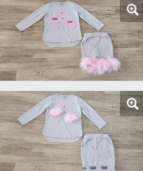 Balíček  dievčenských šiat a overal, pančušky17 ks, 122–134