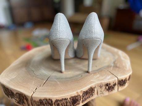 Spoločenské strieborné topánky, 36