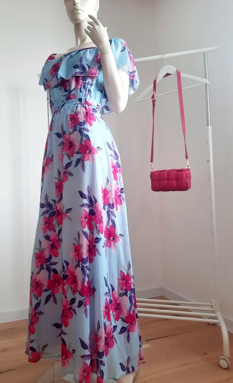 Hodvábne kvetinové šaty, m