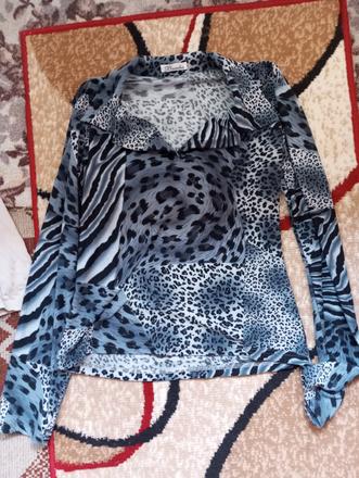 Šedé tigrovane tričko, m