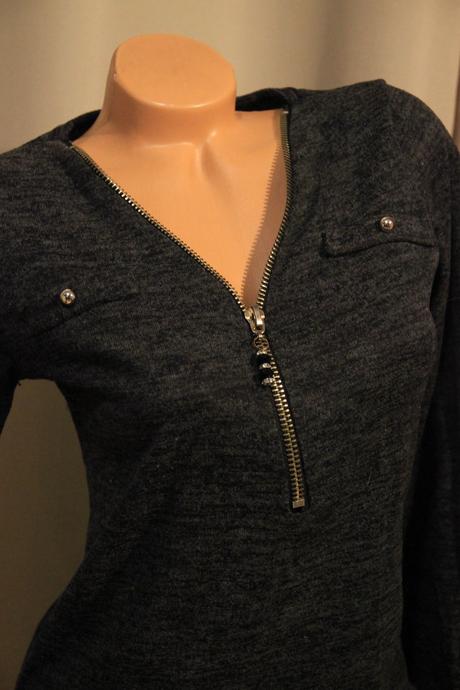 Čierny top so zipsom, m, m