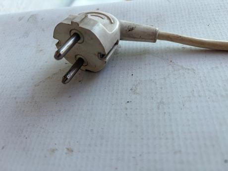 Vintage uzasna lampa stolova cca 55cm s kamenym p,