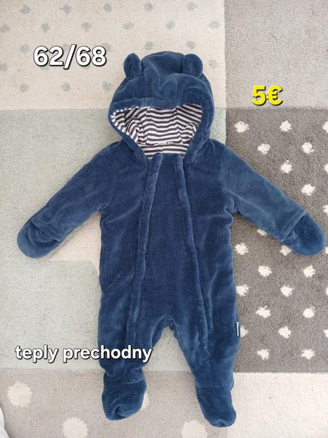 Teply prechodny overal 62/68, 68